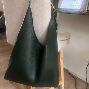 Anthropologie Dark Green Shoulder Bag